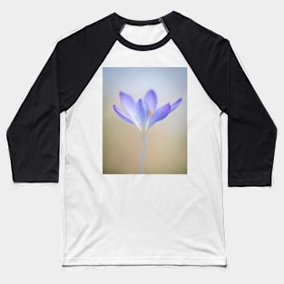 Purple Crocus with Soft Focus Baseball T-Shirt